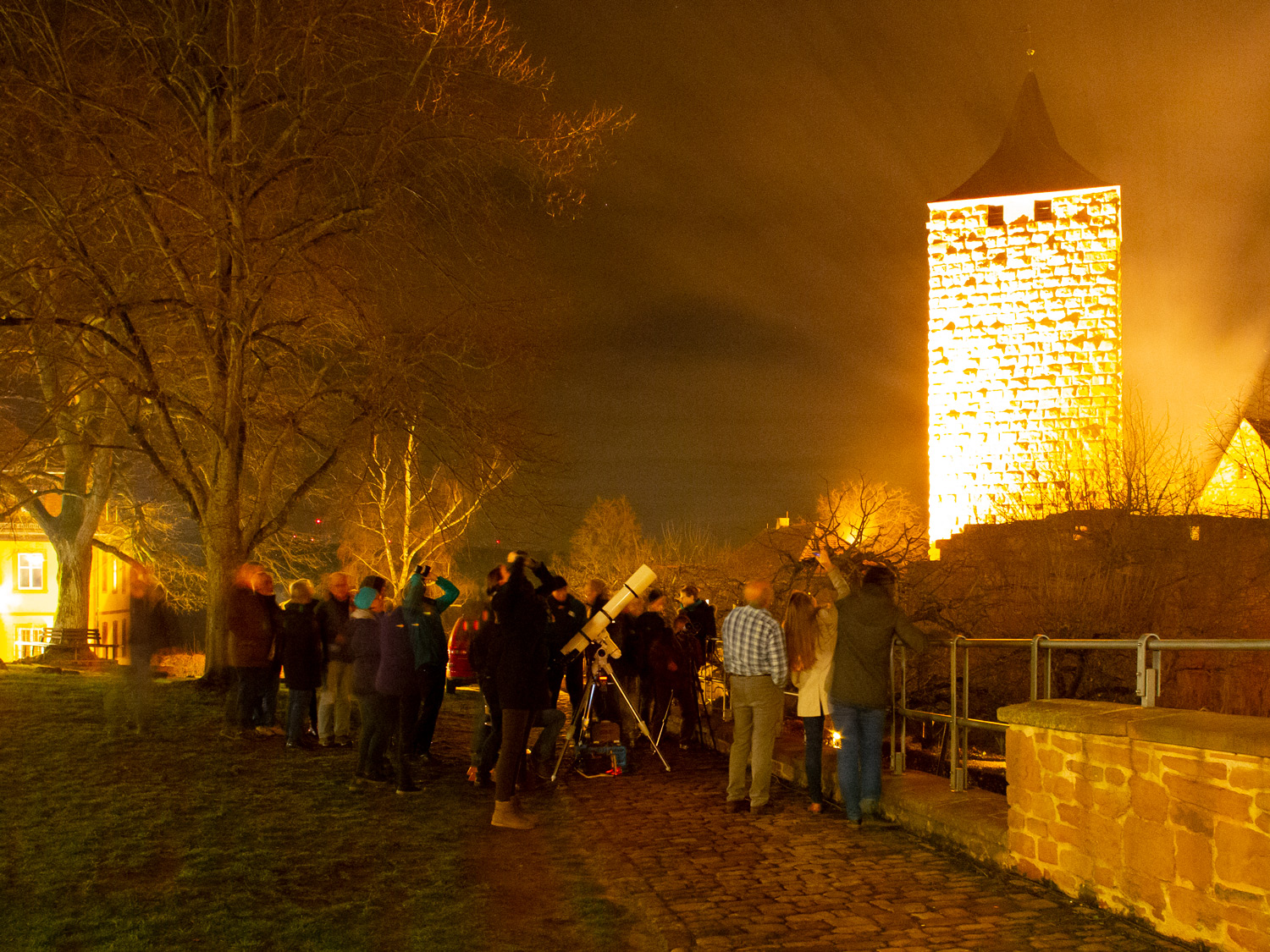 Burg Rothenfels und Sterneschauen - so hätten wir es gerne gehabt!
