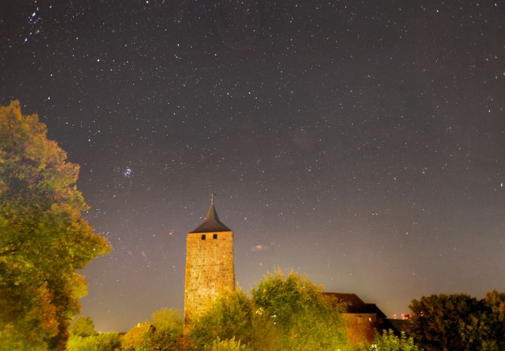 Sterne über Burg Rothenfels