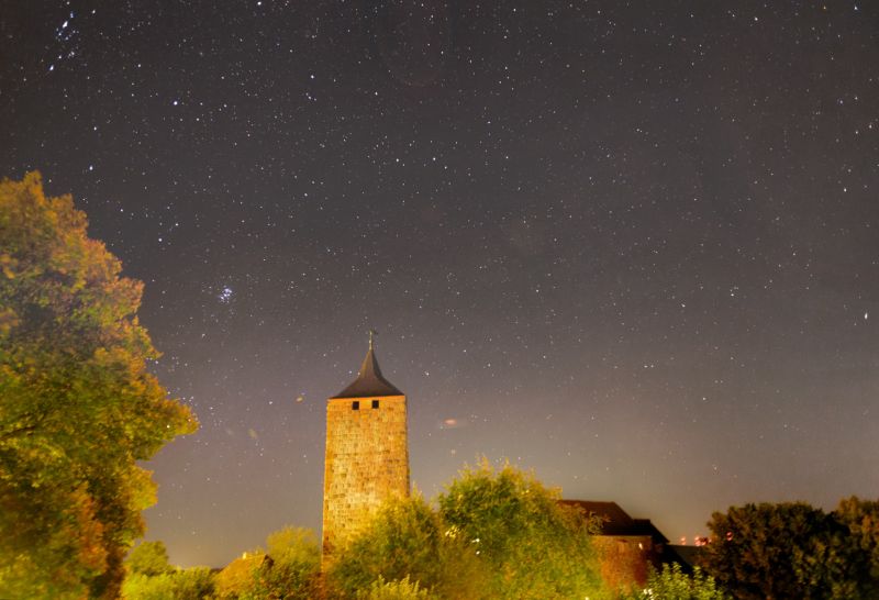 Sterne über Burg Rothenfels