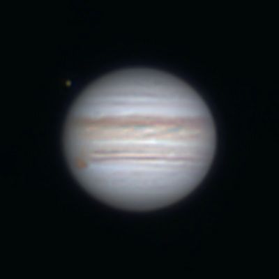 Klostersternwarte, Jupiter mit Ganymed am 17.7.2019