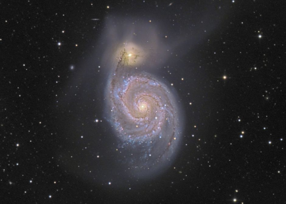 Messier 51 und NGC 5195