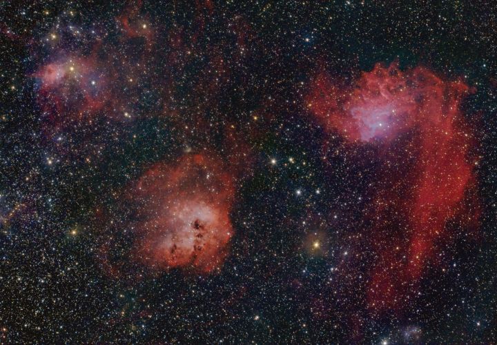 NGC 1893, IC 405 - Flaming Star, IC 417