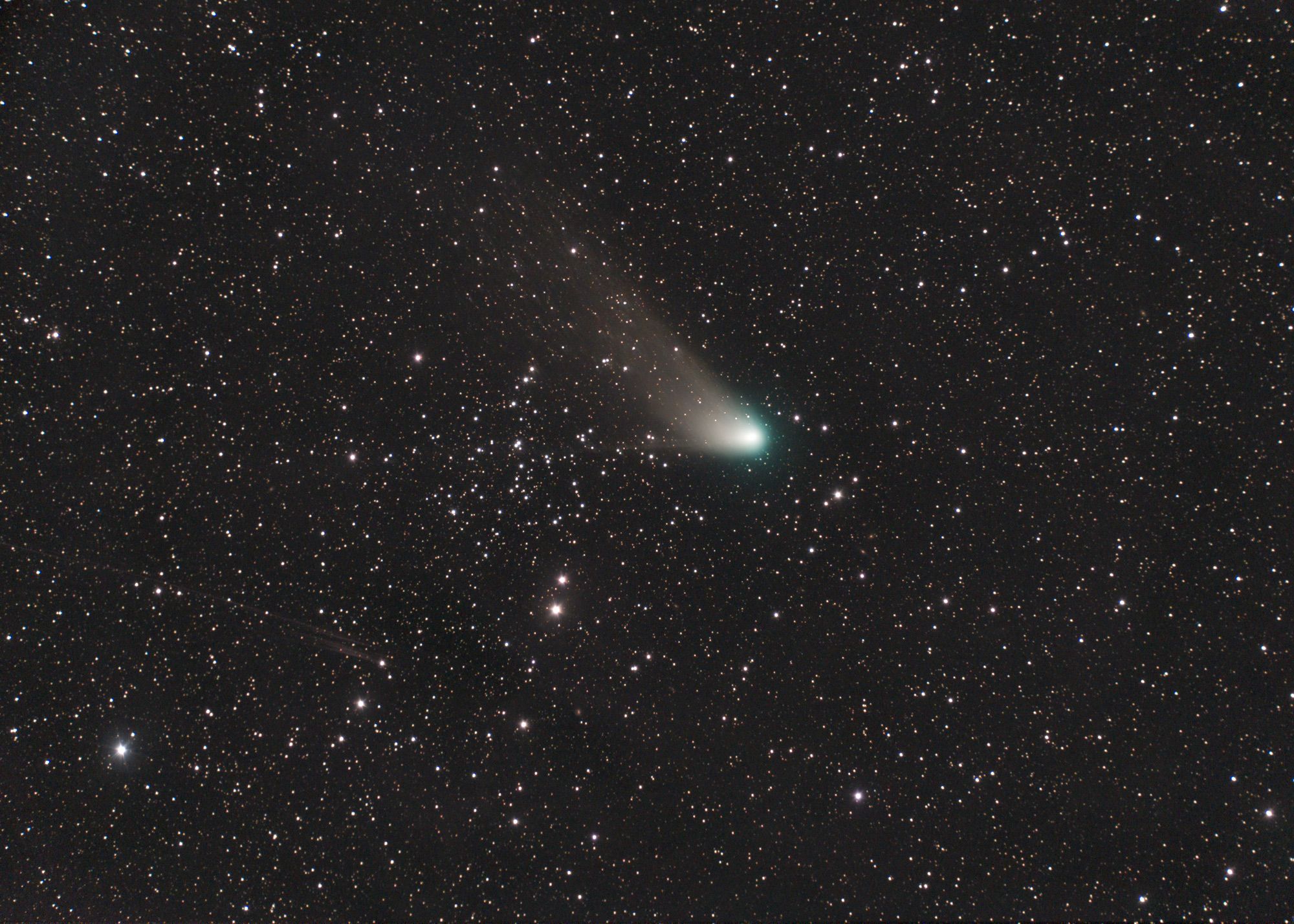 Comet C/2022 E3 and NGC 1647, 13.2.2023, 90 min, SK8D