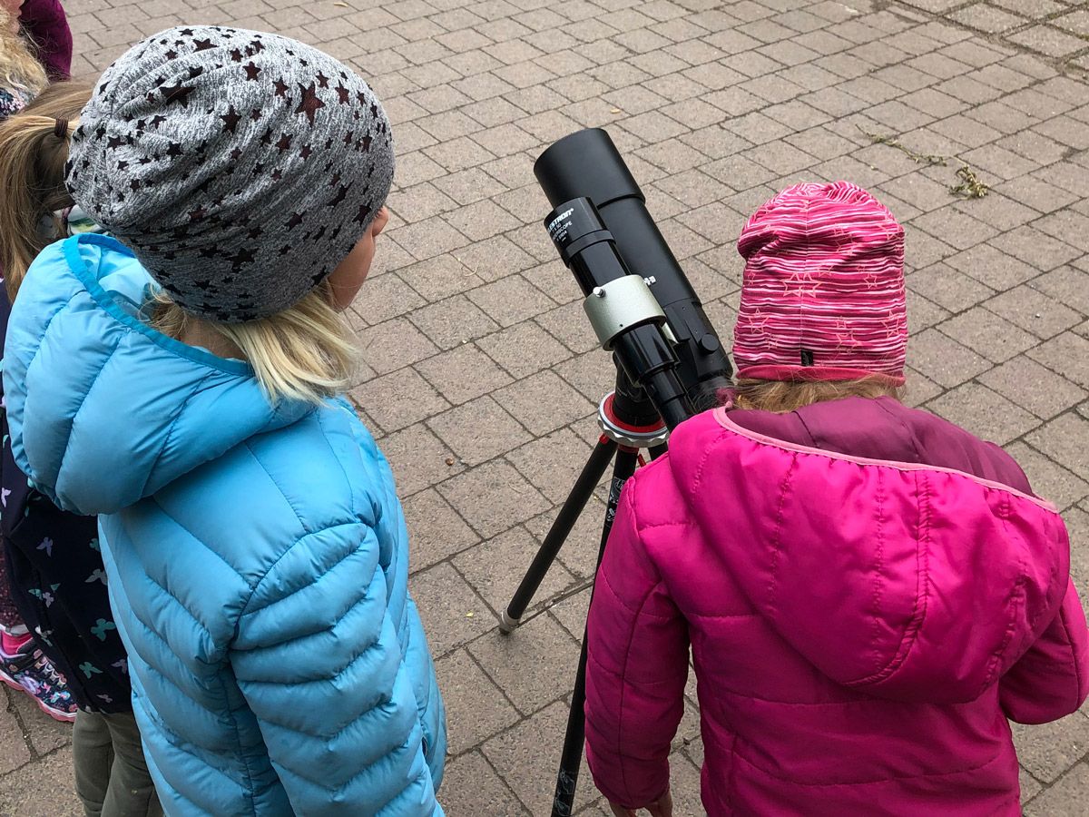 Beobachtung mit Teleskop - Klostersternwarte